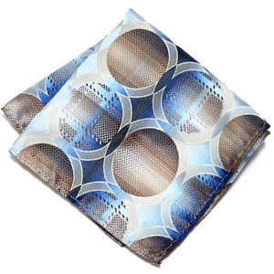 Vintage Art Deco Silk Brocade Pocket Square